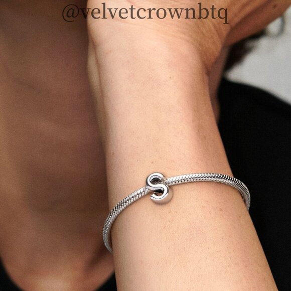 Pandora Letter S Alphabet Charm - Picture 5 of 6